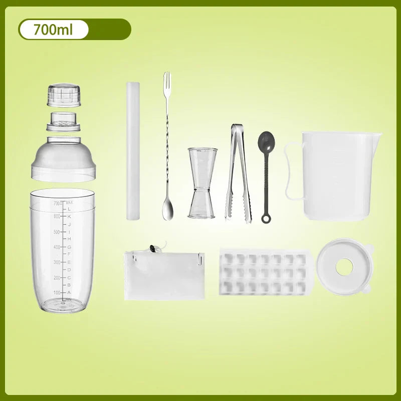 DecorBites™ Cocktail Shaker: Bartender's Beverage Mixer for Champagne & Cocktails