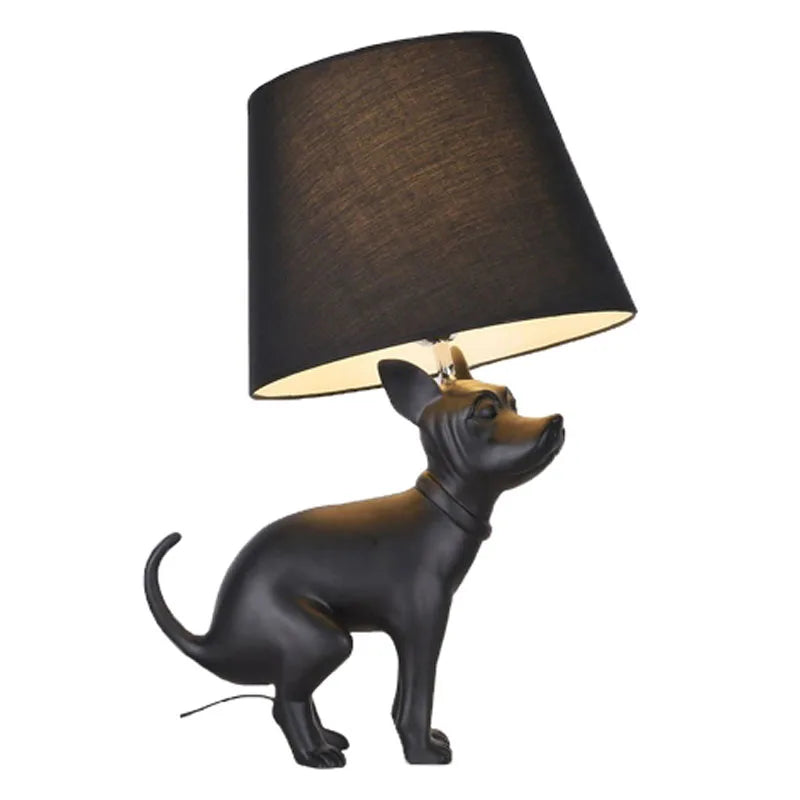 DecorBites™ Big Dog LED Floor Lamp Black Dog Table Lamp E27 for Living Room