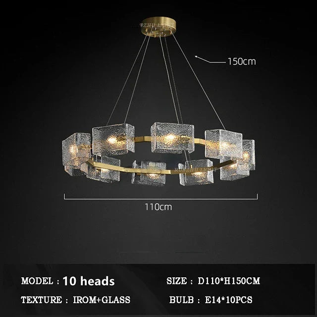 DecorBites™ Crystal Ceiling Chandelier: Modern Luxury Pendant Light for Living Room and Restaurant