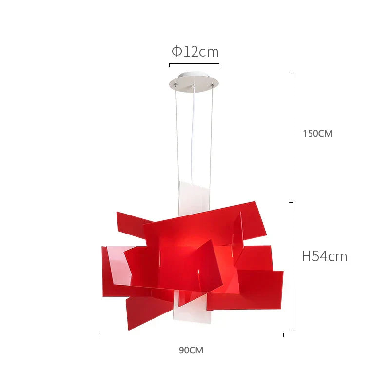 DecorBites™ Acrylic Leaf Pendant Lamps: Modern Ceiling Hanging Light for Kitchen Island & Living Room