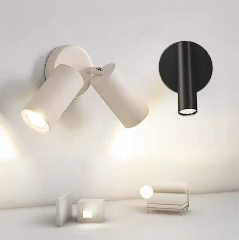 مصباح حائط LED ذهبي من DecorBites™ من الألومنيوم قابل للدوران لغرفة النوم وغرفة المعيشة والمكتب