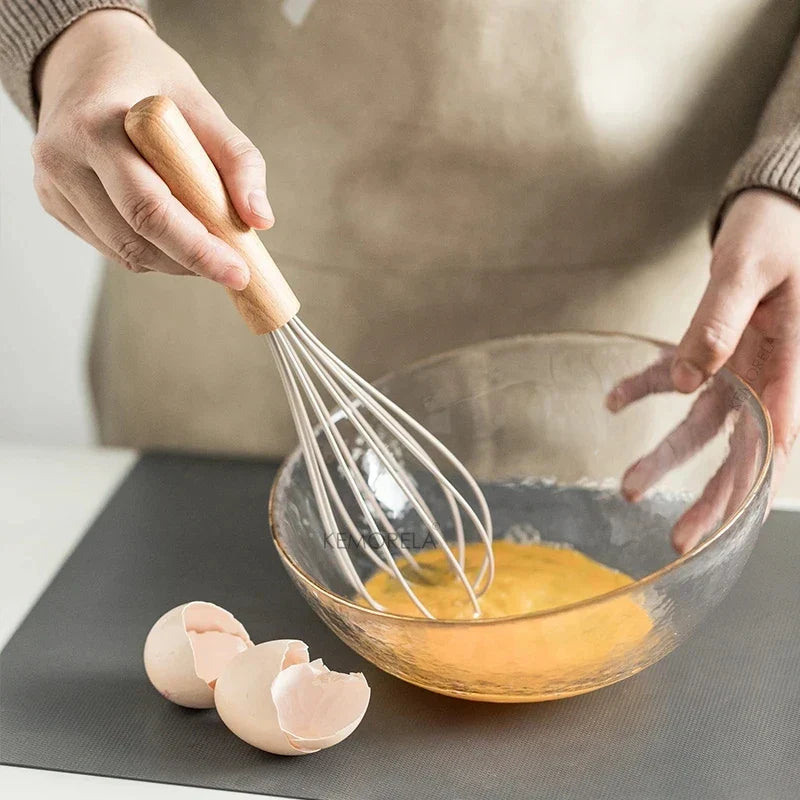 DecorBites™ 10/13 PCS Silicone Kitchen Cookware Set - High Temperature Resistant Non-Stick with Wooden Handle