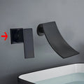 DecorBites™ Gold Waterfall Wall Mount Faucet for Bathroom Basin Mixer Tap