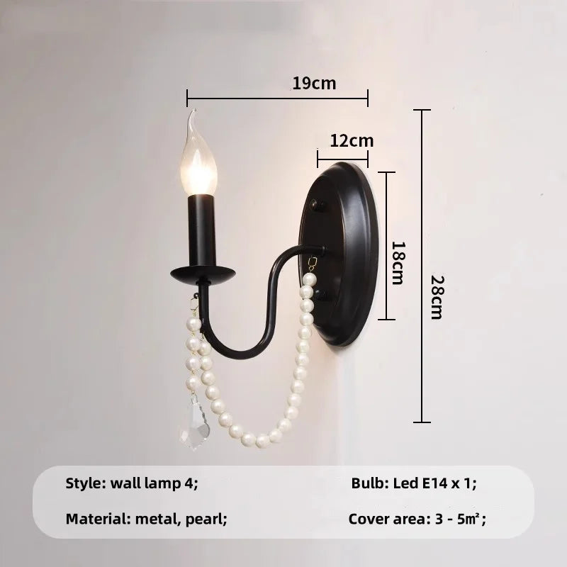 DecorBites™ Elegant Black Crystal Chandelier Pendant Light for Living Room