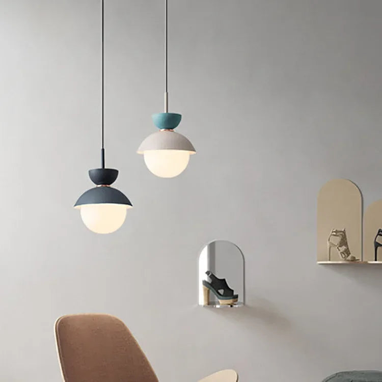DecorBites™ Glass Ball Pendant Lamp: Modern Nordic Light Fixture for Home Decor, Kitchen, Dining, Bedroom