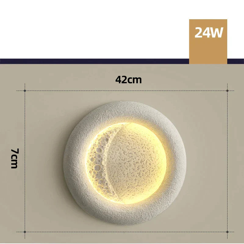 DecorBites™ Cream Breeze Moon Ceiling Lamp: Simple, Warm Lighting for Master Bedroom & Study