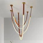 Nordic Belt Pendant Light in Black or Orange