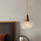 Nordic Wood and Glass Pendant Light