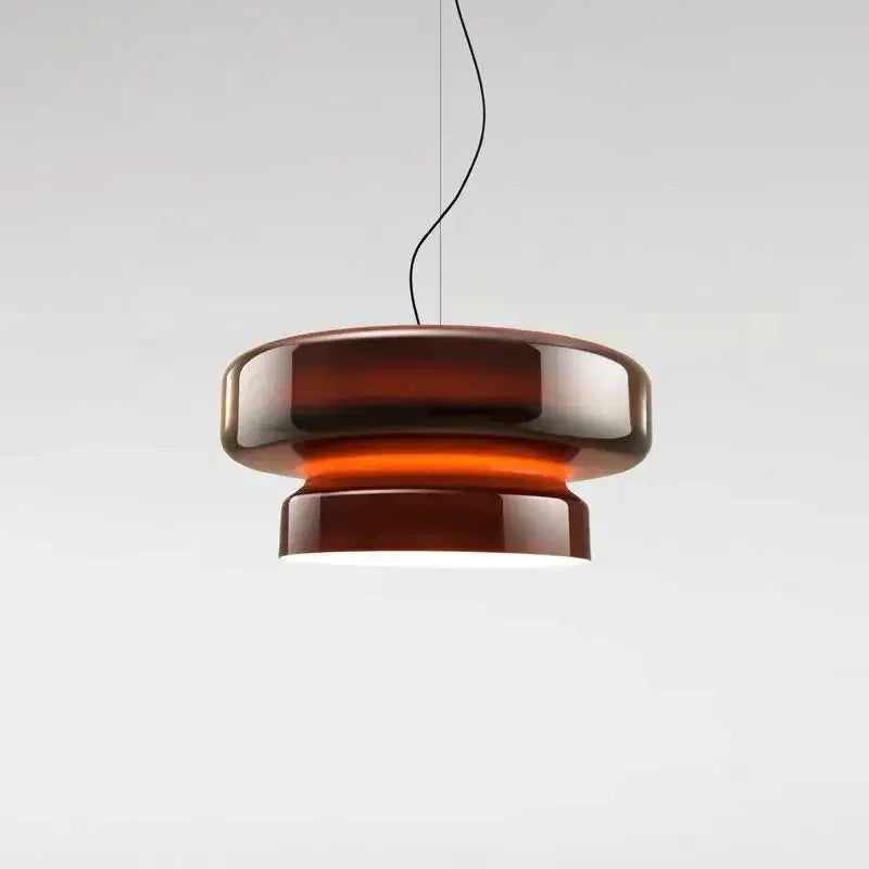 European Annular Glass Pendant Light
