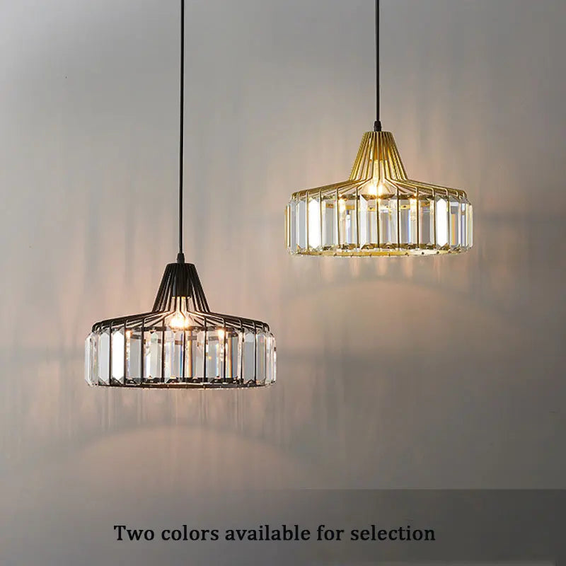 مصباح تعليق كريستالي من DecorBites™ للمطبخ وغرفة الطعام والمقهى والبار