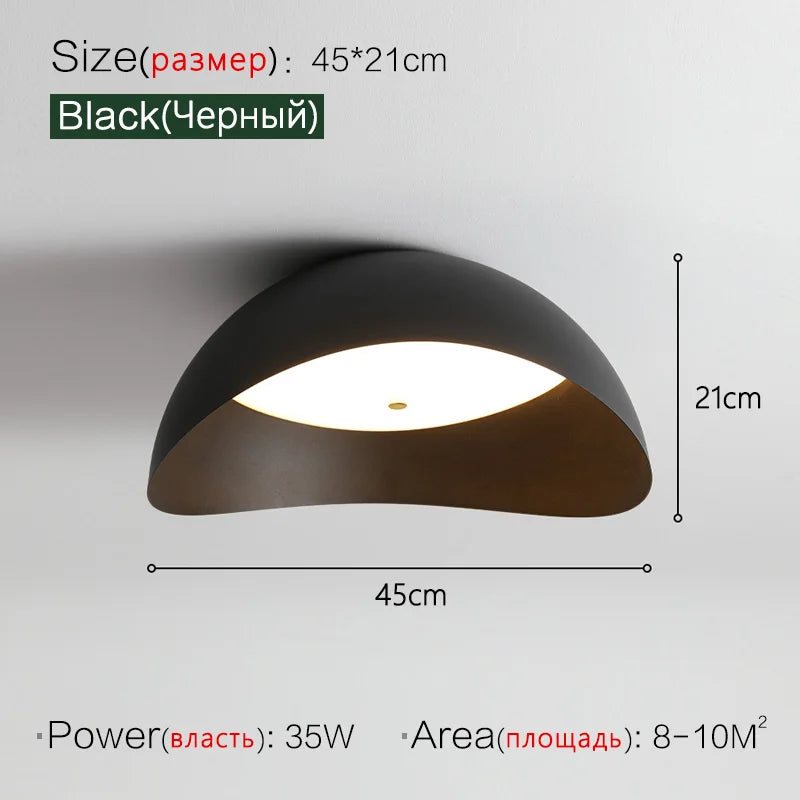 DecorBites™ Ingot Ceiling Lamp: Modern Minimalist Master Bedroom Study Room Art Lighting