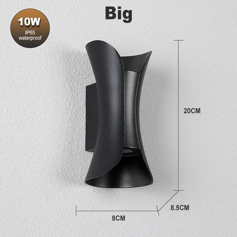 DecorBites™ LED Waterproof Wall Lamp 10W Modern Luxury Indoor Outdoor Sconce Light