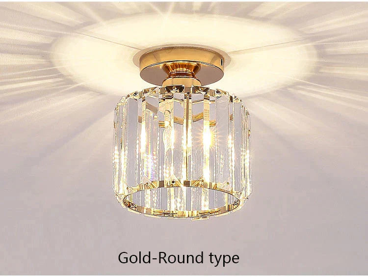 DecorBites™ Crystal LED Chandelier Ceiling Light for Home Decor & Lighting in Various Rooms