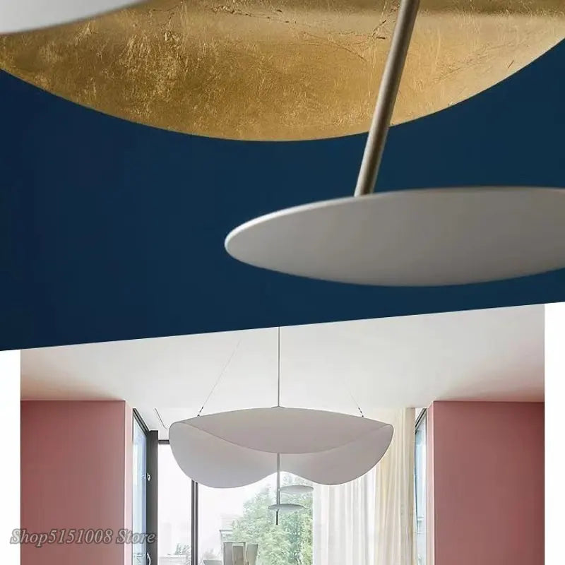 أضواء قلادة LED بخامة ذهبية من DecorBites™: مصابيح معلقة عصرية لغرفة المعيشة وغرفة النوم