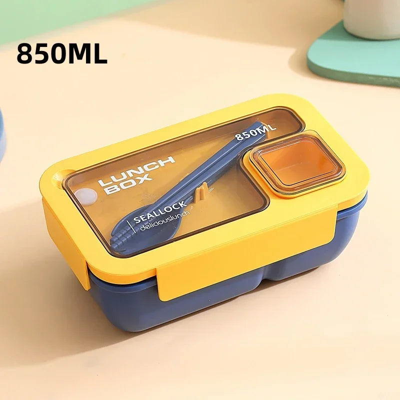 DecorBites™ Bento Box Set with Tableware | Leakproof Microwave Food Container