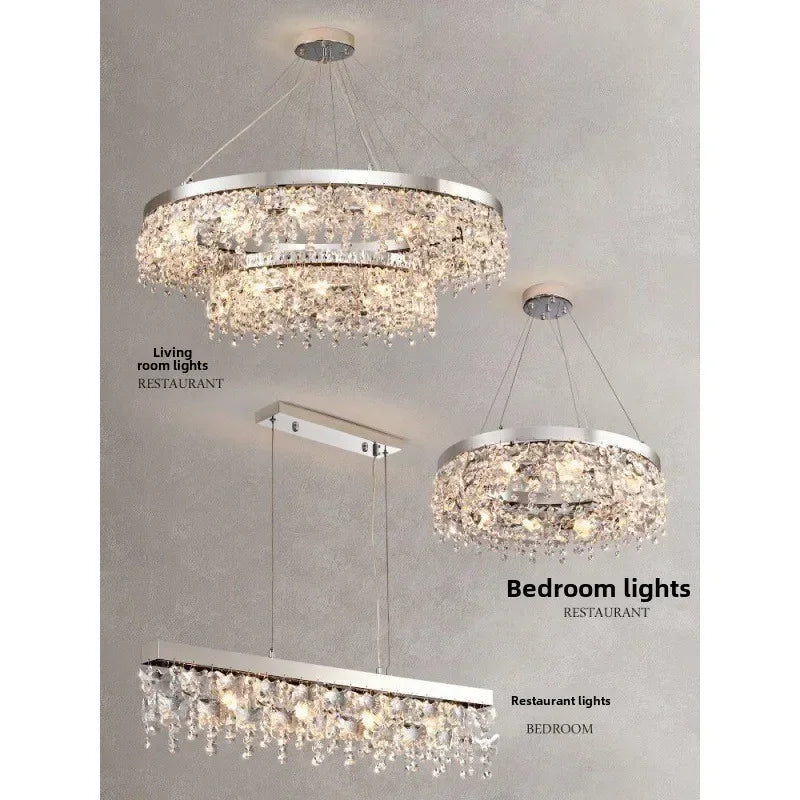 DecorBites™ Crystal Kitchen Ceiling Lights: Luxury Diamond Ceiling Lamp for Home Decor