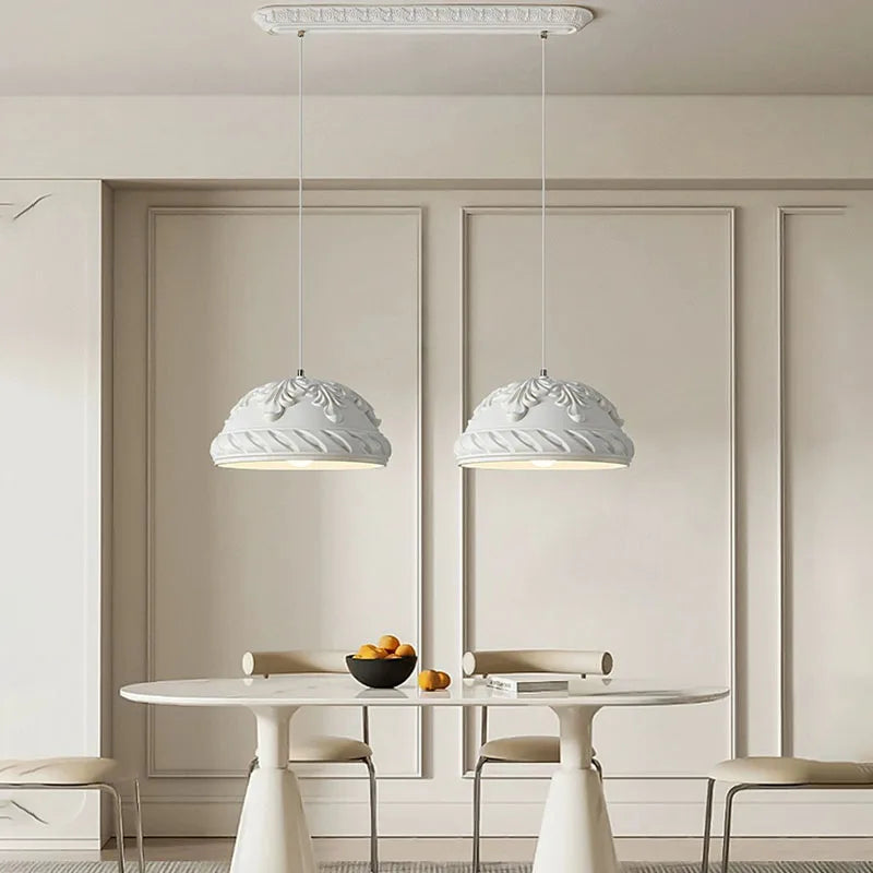 DecorBites™ French Cream Style LED Chandelier for Restaurant Bar and Kitchen