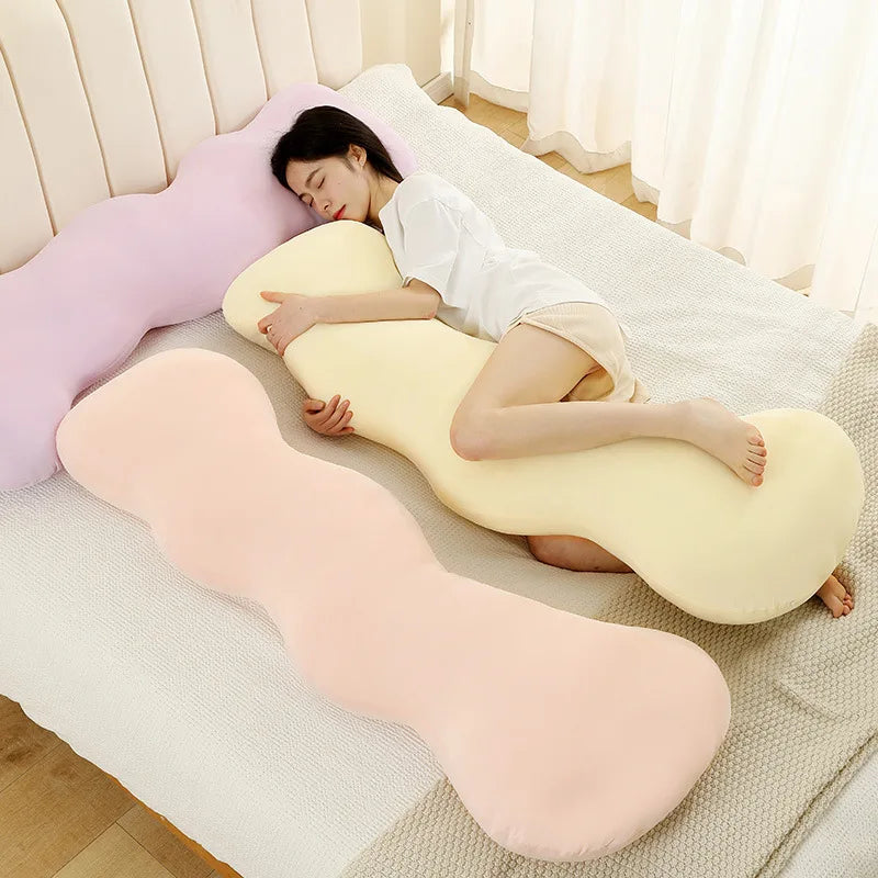 DecorBites™ Ice Cream Wavy Soft Plush Pillow for Girls Bedroom & Sofa