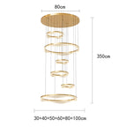 Modern Sculptural Ring Pendant Light Chandelier