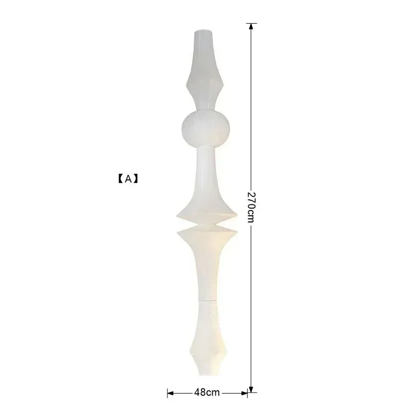 DecorBites™ مصباح معلق ياباني وابي سابي LED E27 سقف ورق الأرز معلق من نوجوتشي أكاري