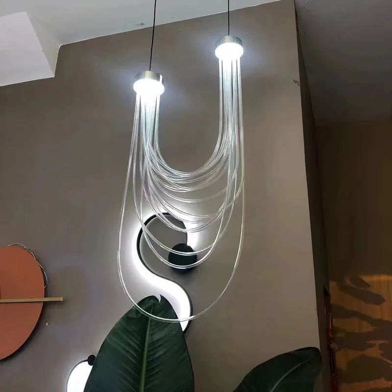 DecorBites™ مصباح قلادة LED أكريليك لغرفة النوم وغرفة الطعام