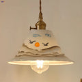 DecorBites™ Ceramic Copper Pendant Light Bar Coffee Kitchen E27 Knob Switch LED Fixture