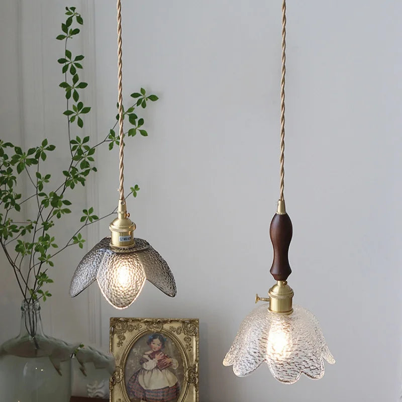 DecorBites™ Clear Glass LED Pendant Lamp for Dining Coffee Restaurantr Aisle - Modern Nordic Design