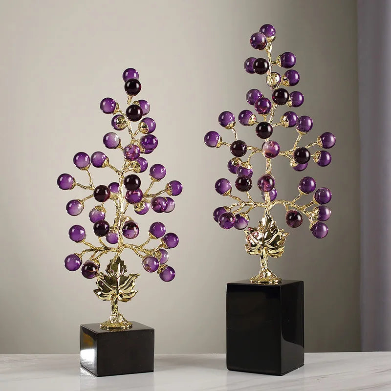 DecorBites™ Grape Vine Metal Sculpture Handicraft Home Decor Figurine