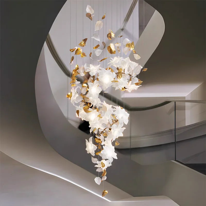 DecorBites™ Crystal Flower Luxury Chandelier for Home Decor