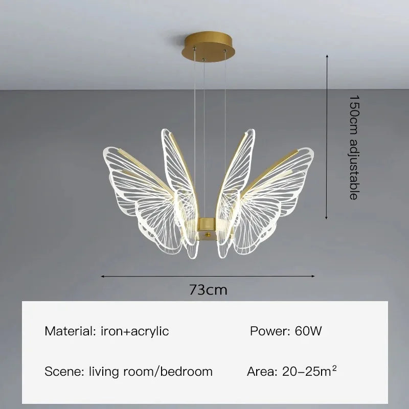 ثريات الفراشة LED من DecorBites™: تجهيزات إضاءة عصرية لديكور المنزل