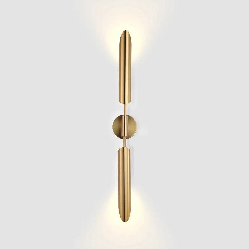 ابليك حائط ذهبي نحاسي LED من DecorBites™ لغرفة المعيشة وغرفة الطعام وغرفة النوم