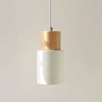 Minimalist Nordic Wood and Metal Single Pendant Light