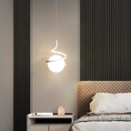 Nordic Metal Cord Pendant Light in White, Black, or Gold