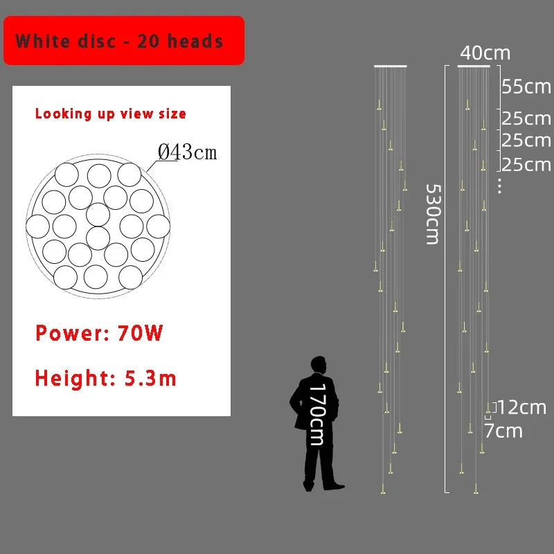 DecorBites™ 2024 Nordic Minimalist Ceiling Chandelier - Trendy Living Room Lighting Decor