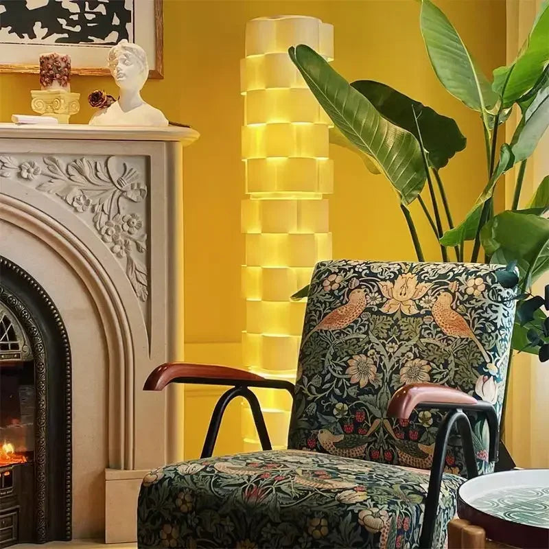 مصباح أرضي عمودي فاخر أنيق DecorBites™ لغرفة المعيشة وغرفة النوم وديكور الأريكة