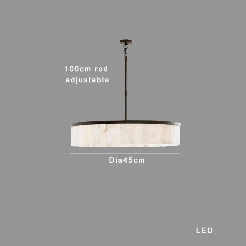 DecorBites™ Gold Marble Ceiling Pendant Light Round Elegant Luxury Hanging Lamp
