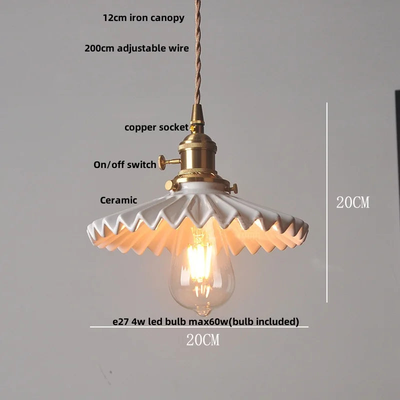 DecorBites™ Black Ceramic LED Pendant Lights - Modern Nordic Style Hanglampen