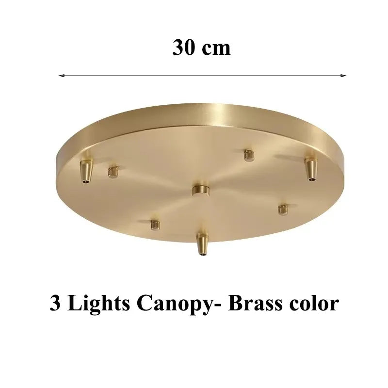 Vintage Amber Glass Pendant Light With Brass Detail