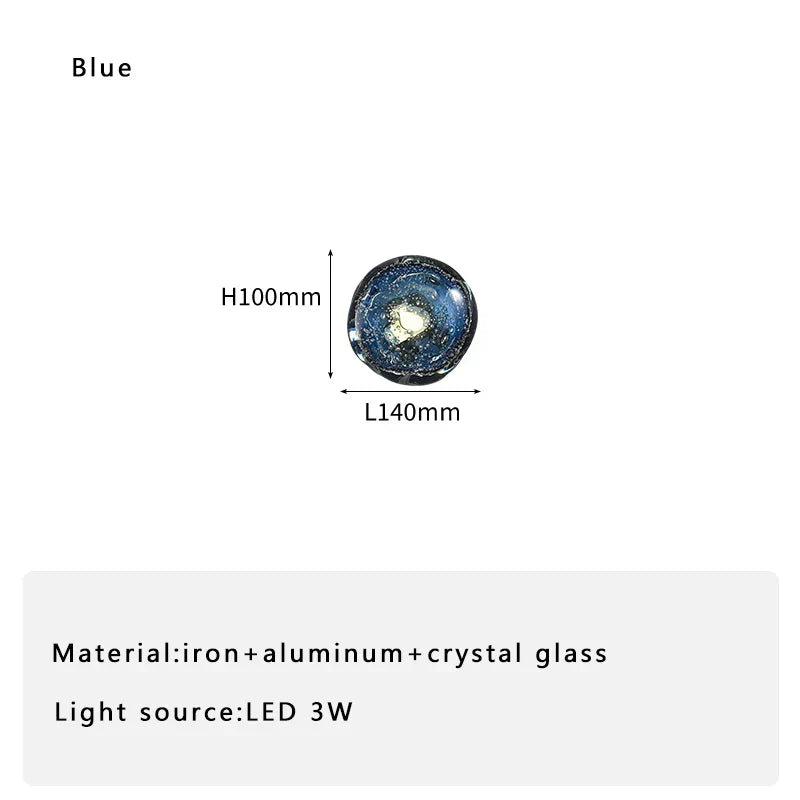 DecorBites™ Crystal Glass Wall Sconce Lamps for Stylish Living Room and Bedroom Lighting