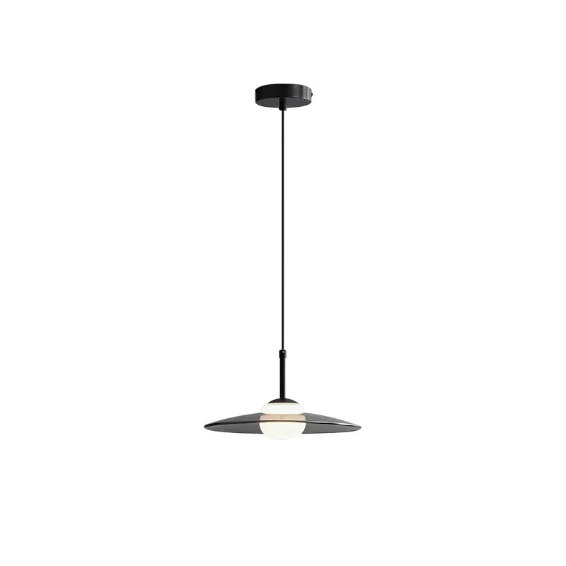DecorBites™ Glass Pendant Lamp for Bedside with Copper Accents