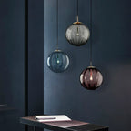 Nordic White Glass Globe Pendant Light