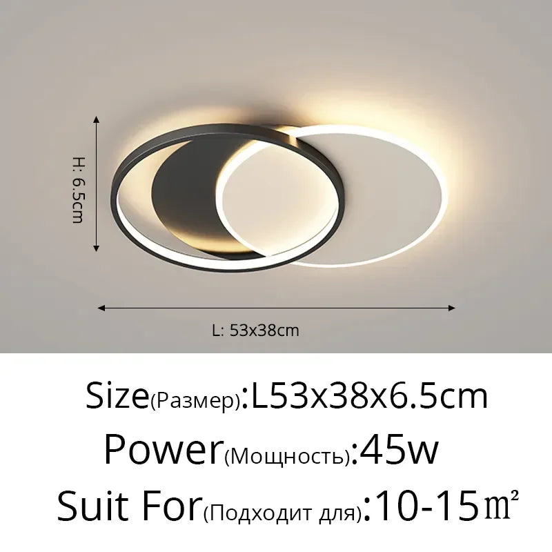 DecorBites™ ثريا LED: أضواء تعتيم عصرية لغرف المعيشة والطعام والمطبخ وغرف النوم والردهات المنزلية