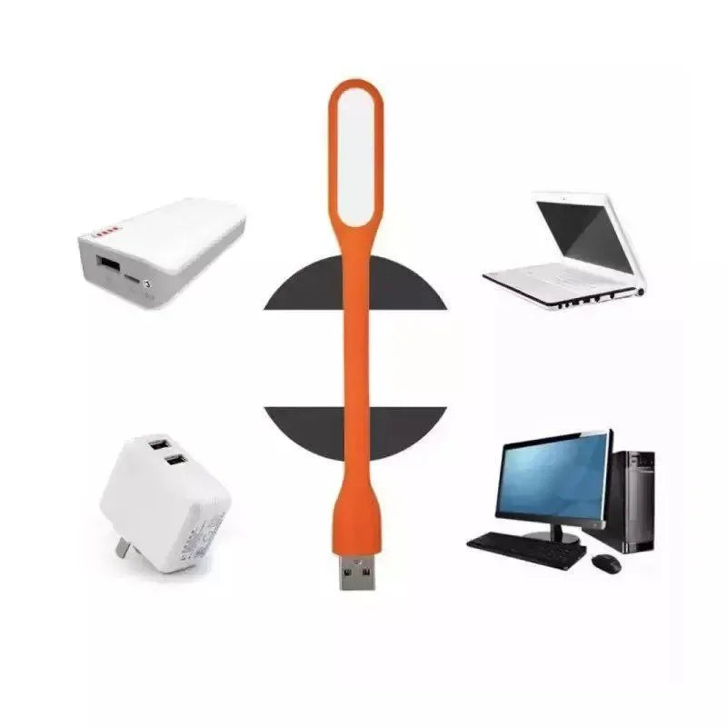 مصباح كتاب LED من DecorBites™: مصباح USB محمول للباور بانك/الكمبيوتر، يحمي البصر