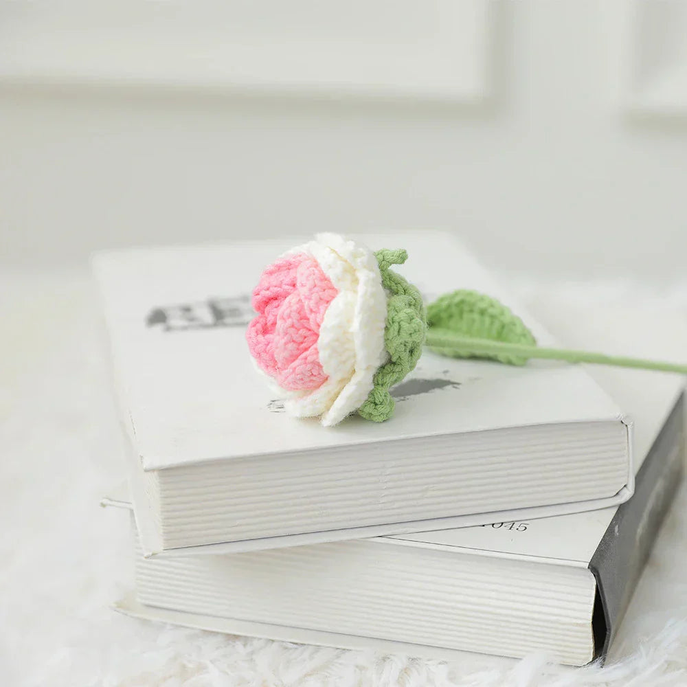 باقة ورد منسوجة DecorBites™ لافعلها بنفسك هدية كروشيه لعيد الأم أو الزفاف