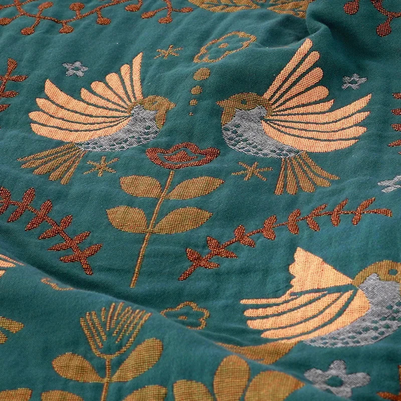 بطانية كنب من DecorBites™ مزدوجة الوجه - غطاء قطن ياباني - لحاف و بطانية سفر لجميع الفصول