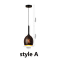 DecorBites™ Etched Wrought Iron Chandelier, Industrial Style LED Lighting Fixture