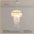 ثريا جيليفيش سيلك من DecorBites™: إضاءة معلقة رومانسية لغرفة المعيشة وغرفة النوم وغرفة الطعام