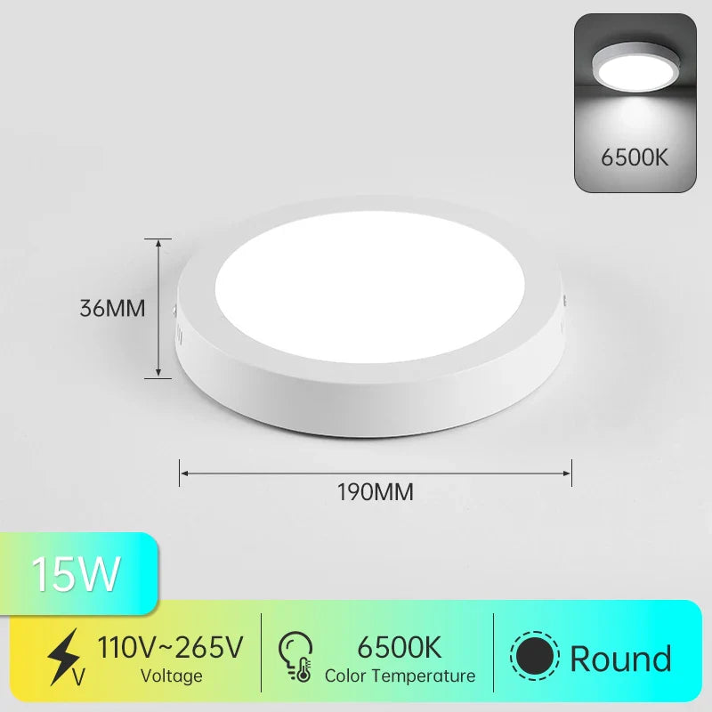 DecorBites™ LED Ceiling Light Bathroom Chandelier Panel Fixture for Home Decor Lighting