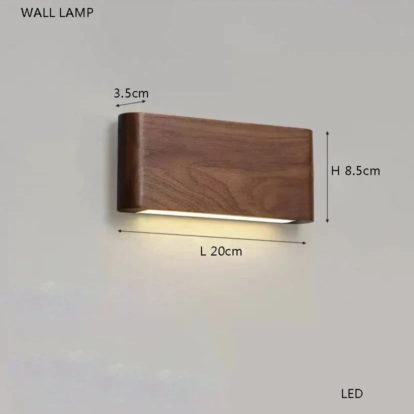 DecorBites™ Elegant Wood Table Lamp for Bedroom Office Decor