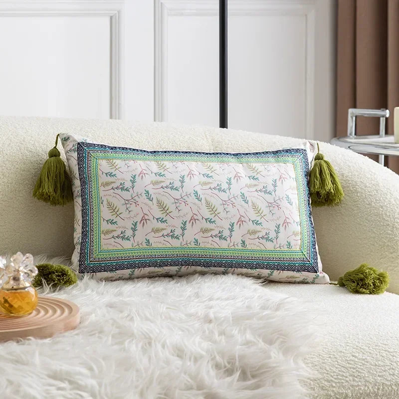 DecorBites™ Ethnic Style Tassel Throw Pillow Cover Set